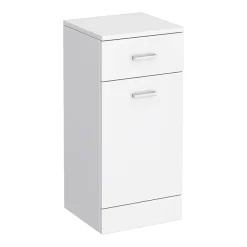 Cove 350x330mm White Laundry Basket