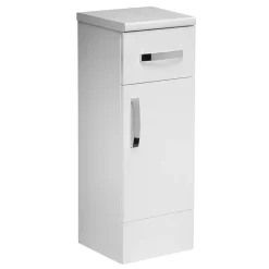 Tavistock Courier 300mm Freestanding Storage Unit - Gloss White
