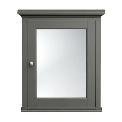 Old London Traditional Mirror Cabinet (650mm Wide - Charcoal) -Hudson Reed Sales daf604 detail1