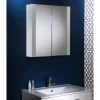 Tavistock Detail Double Door Mirror Cabinet - Gloss White