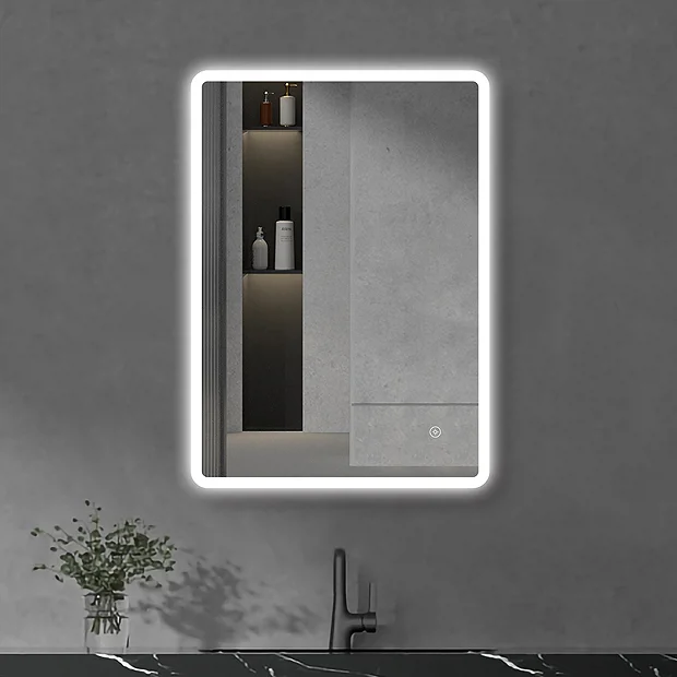 Cruze Bathroom Cruze 500x700mm LED Universal Mirror Inc. Touch Sensor + Anti-Fog 2 Cruze Bathroom Cruze 500x700mm LED Universal Mirror Inc. Touch Sensor + Anti-Fog - Image 2