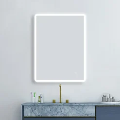 Cruze Bathroom Cruze 600x800mm LED Universal Mirror Inc. Touch Sensor + Anti-Fog -Hudson Reed Sales edm07 d3n