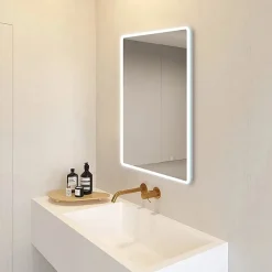 Cruze Bathroom Cruze 600x800mm LED Universal Mirror Inc. Touch Sensor + Anti-Fog -Hudson Reed Sales edm07 d4n