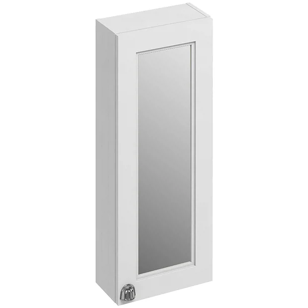 Urlington Bathroom Burlington 30 Single Door Mirror Cabinet - Matt White 1 Urlington Bathroom Burlington 30 Single Door Mirror Cabinet - Matt White