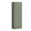 Roxbury Deco Fluted Green Wall Hung Tall Storage Cabinet With Chrome Handle