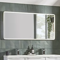 Roper Rhodes Frame 1200mm LED Illuminated Rectangular Mirror - Gloss White