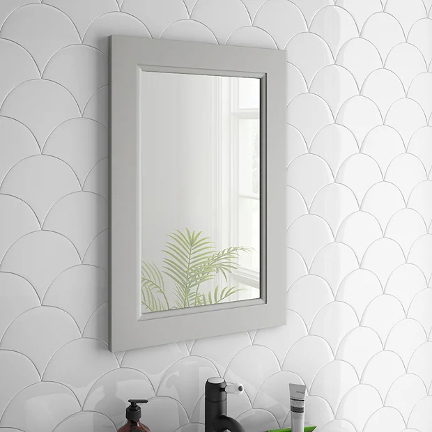 Chatsworth Mirror (600 X 400mm - Grey) 2 Chatsworth Mirror (600 X 400mm - Grey) - Image 2