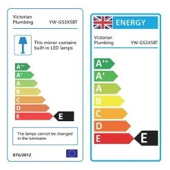 Klyn Bathroom Brooklyn 390 X 500mm Battery Operated Illuminated LED Mirror -Hudson Reed Sales gs3x5bt d2n