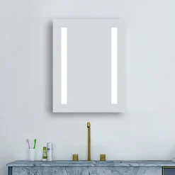 Klyn Bathroom Brooklyn 390 X 500mm Battery Operated Illuminated LED Mirror -Hudson Reed Sales gs3x5bt d3n