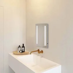 Klyn Bathroom Brooklyn 390 X 500mm Battery Operated Illuminated LED Mirror -Hudson Reed Sales gs3x5bt d4n