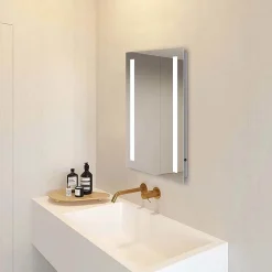 Klyn Bathroom Brooklyn 500 X 700mm Battery Operated Illuminated LED Mirror -Hudson Reed Sales gs5x7bt d4n
