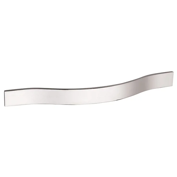 1 X Hudson Reed Strap Chrome Furniture Handle (192 X 24mm) 2 1 X Hudson Reed Strap Chrome Furniture Handle (192 X 24mm) - Image 2