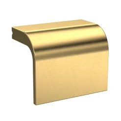 Venice Abstract Wall Hung Tall Storage Cabinet - Blue - With Brushed Brass Square Drop Handle -Hudson Reed Sales h312