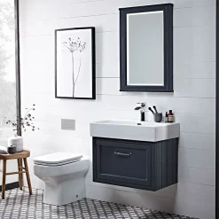 Roper Rhodes Hampton 600mm Illuminated Mirror - Slate Grey