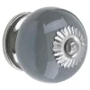 Heritage Bathroom Heritage Ceramic Door Knob Grey