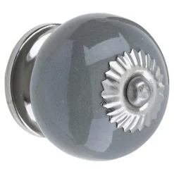 Heritage Bathroom Heritage Ceramic Door Knob Grey