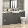 Hudson Reed 600x355mm Black Full Depth Vanity Unit