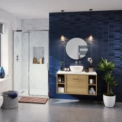 Crosswater Infinity 500mm Round Non-Lit Mirror -Hudson Reed Sales if5050 d1