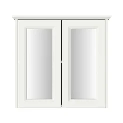 Heritage Bathroom Heritage Caversham Double Door Mirror Wall Cabinet - Chantilly