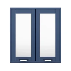 Keswick Blue 600mm Traditional Wall Hung 2 Door Mirror Cabinet -Hudson Reed Sales kesblu2dm d2