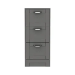 Keswick Grey 350mm Traditional 3 Drawer Storage Unit -Hudson Reed Sales kesgry3d d3
