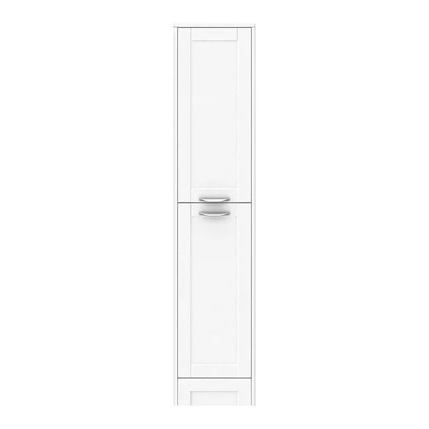 Keswick White 1400mm Traditional Floorstanding Tall Storage Unit 4 Keswick White 1400mm Traditional Floorstanding Tall Storage Unit - Image 4