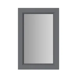 Heritage Bathroom Heritage Caversham 400mm Framed Mirror - Graphite