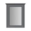 Heritage Bathroom Heritage Caversham Single Door Mirror Wall Cabinet - Graphite