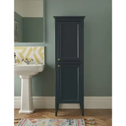 Heritage Bathroom Heritage Caversham Freestanding Tall Boy - Maritime Blue
