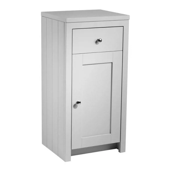Tavistock Lansdown 400mm Freestanding Storage Unit - Pebble Grey 2 Tavistock Lansdown 400mm Freestanding Storage Unit - Pebble Grey - Image 2