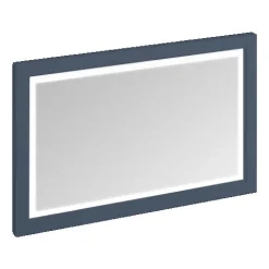 Urlington Bathroom Burlington Framed 120 Mirror With LED Illumination - Blue