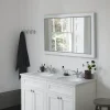Urlington Bathroom Burlington Framed 120 Mirror With LED Illumination - Classic Grey