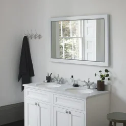 Urlington Bathroom Burlington Framed 120 Mirror With LED Illumination - Sand