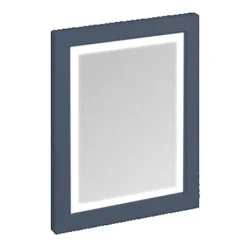Urlington Bathroom Burlington Framed 60 Mirror With LED Illumination - Blue