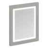 Urlington Bathroom Burlington Framed 60 Mirror With LED Illumination - Dark Olive