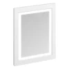 Urlington Bathroom Burlington Framed 60 Mirror With LED Illumination - Matt White