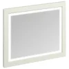 Urlington Bathroom Burlington Framed 90 Mirror With LED Illumination - Sand