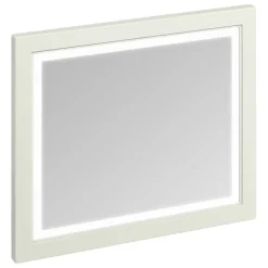 Urlington Bathroom Burlington Framed 90 Mirror With LED Illumination - Sand