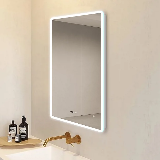 Toreno 600 X 800mm LED Bluetooth Mirror Incl. Shaver Socket + Anti-Fog 2 Toreno 600 X 800mm LED Bluetooth Mirror Incl. Shaver Socket + Anti-Fog - Image 2