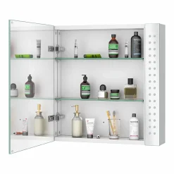 Toreno 650x600mm LED Illuminated Mirror Cabinet Inc. Motion Sensor -Hudson Reed Sales mir015 detail1