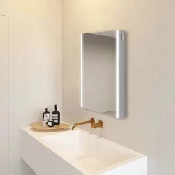 Toreno 500x700mm LED Illuminated Bluetooth Mirror Cabinet With Motion Sensor, Shaving Socket & Anti-Fog -Hudson Reed Sales mir017 d4n