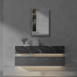 Toreno 500 X 700mm Single Door Mirror Cabinet