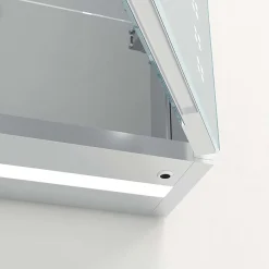 Toreno 800 X 600mm LED Illuminated 2-Door Mirror Cabinet Incl. Motion Sensor -Hudson Reed Sales mir403 d4