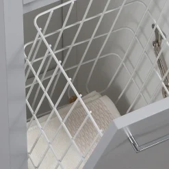 Victorian Plumbing Montrose Dove Grey Laundry Unit With Chrome Handle -Hudson Reed Sales mtlamgcp d1