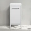 Victorian Plumbing Montrose White Laundry Unit With Matt Black Handle