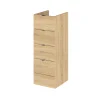Hudson Reed 300x355mm Natural Oak Full Depth 4 Drawer Unit