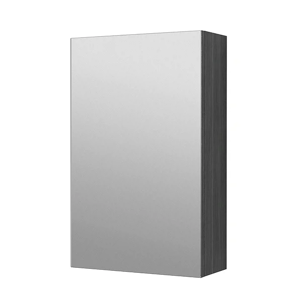 Klyn Bathroom Brooklyn 450mm Grey Avola Bathroom Mirror Unit 2 Klyn Bathroom Brooklyn 450mm Grey Avola Bathroom Mirror Unit - Image 2