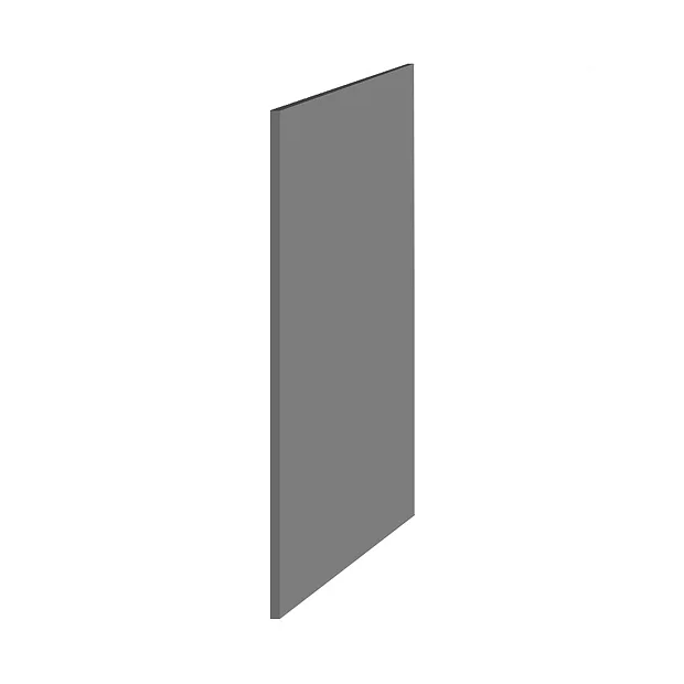 Hudson Reed 370mm Gloss Grey Decorative End Panel 2 Hudson Reed 370mm Gloss Grey Decorative End Panel - Image 2