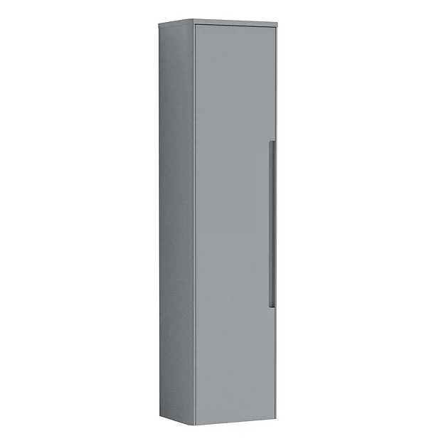 Nuie Elbe Satin Grey Wall Hung Tall Unit 2 Nuie Elbe Satin Grey Wall Hung Tall Unit - Image 2