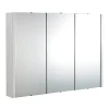 Nuie Minimalist 3-Door Bathroom Mirror Cabinet (Width 900mm)